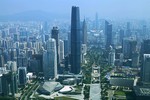 Photo:  The view of Guangzhou's skyline from the Canton Tower